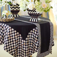 Courtly Check Table Runner - Black