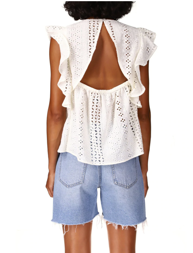 Breezy Eyelet Shell Shirt