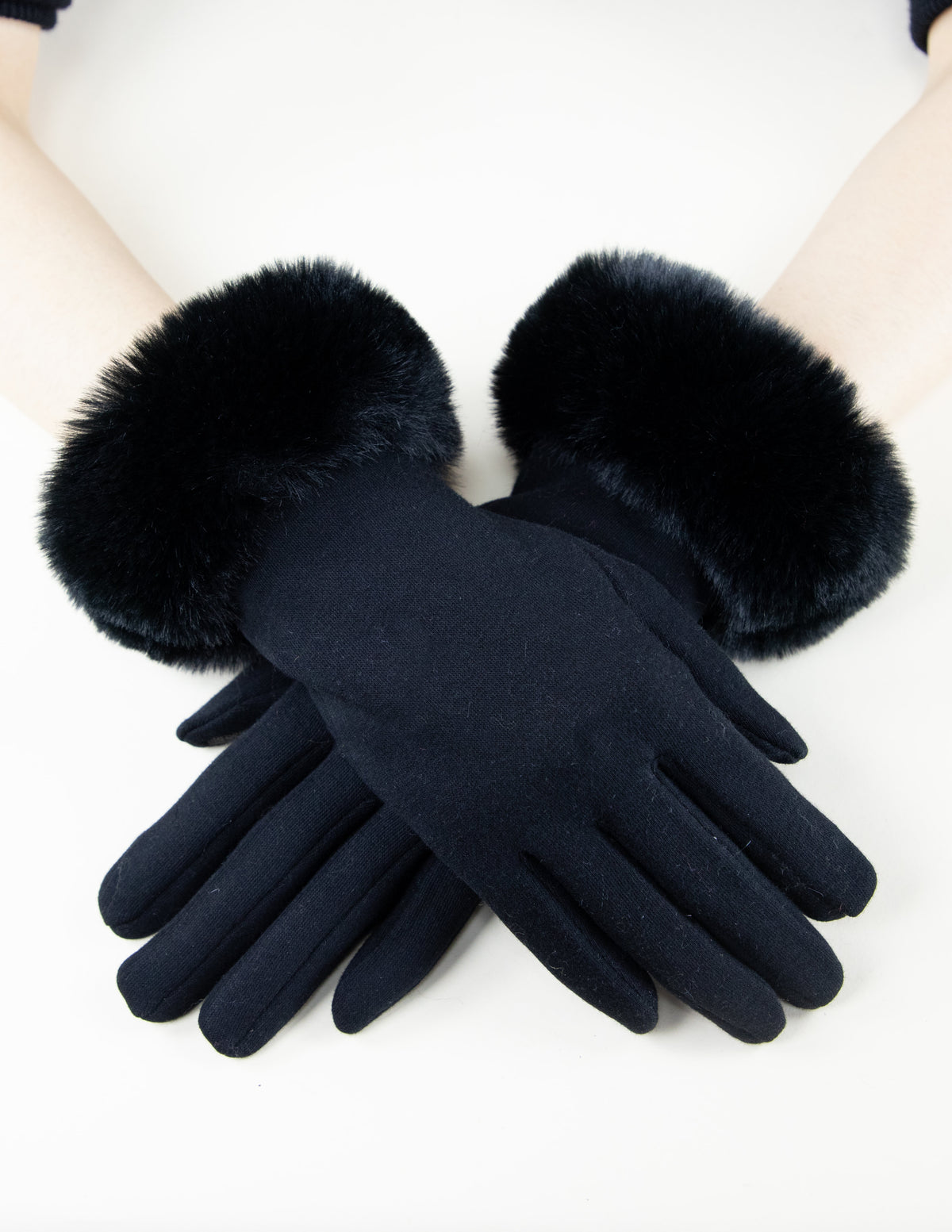 Faux Fur Cuff Gloves
