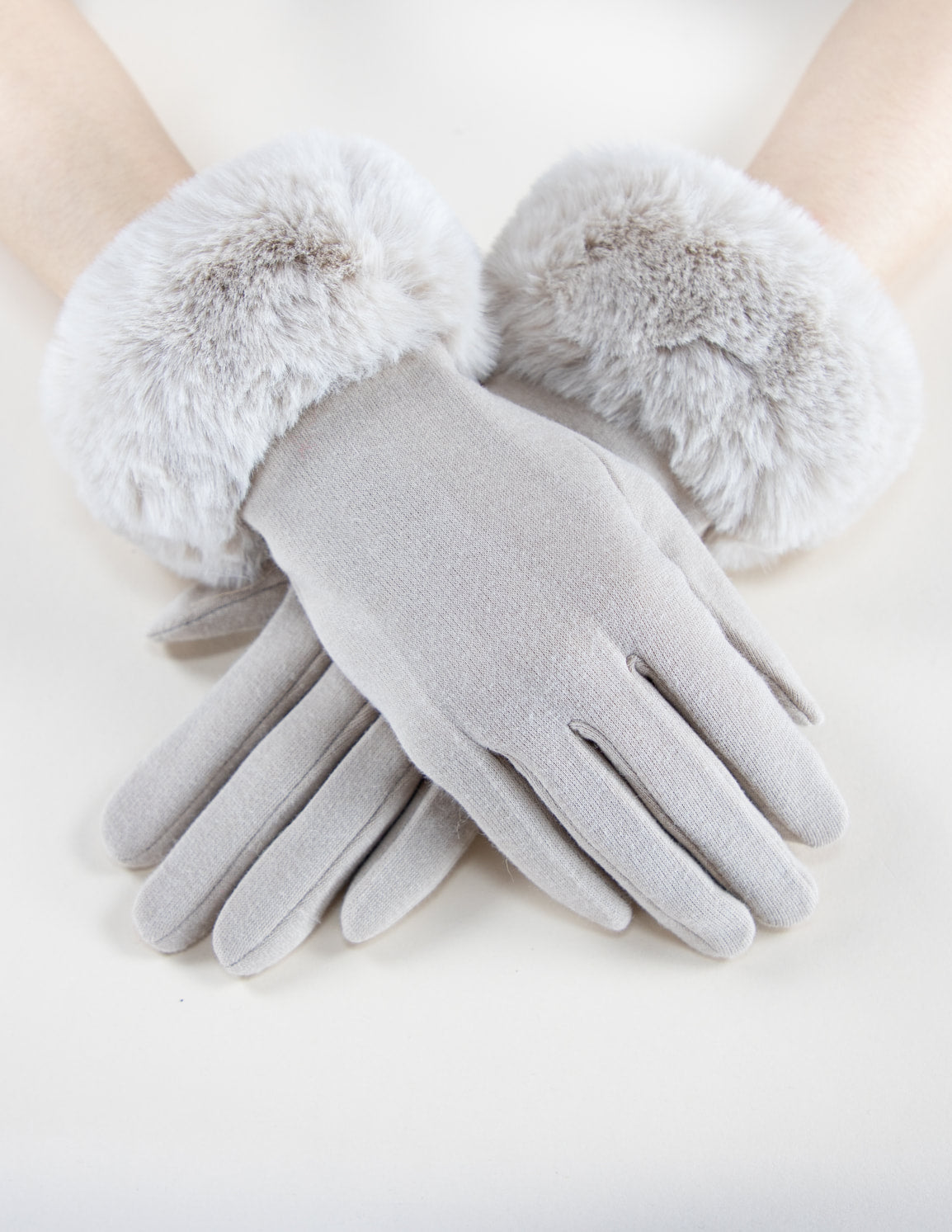 Faux Fur Cuff Gloves