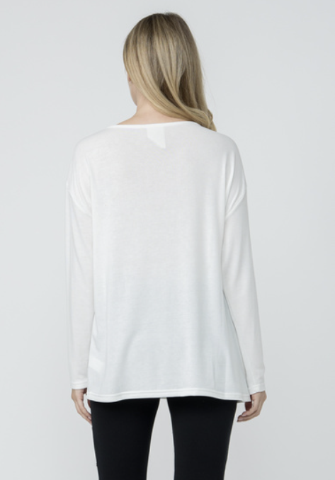 Long Sleeve Knitted Top w Stones