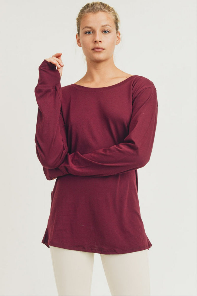 Open Overlay Draped Back Top