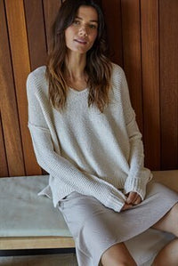 V Neck Knit Sweater