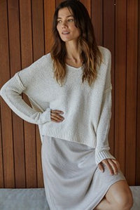 V Neck Knit Sweater