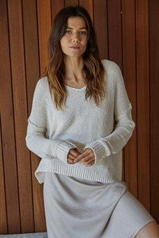 V Neck Knit Sweater