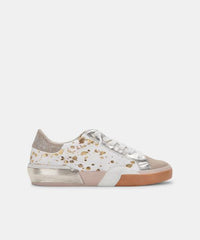 Zine Sneakers in Dune Metallic Calf Hair