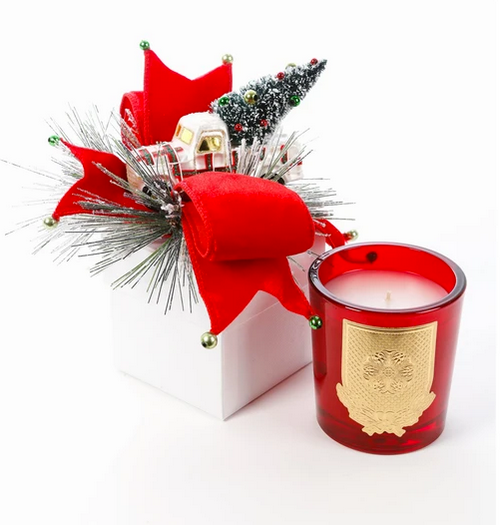 14 oz Home for the Holidays Truck w Tree Gift Box Candle