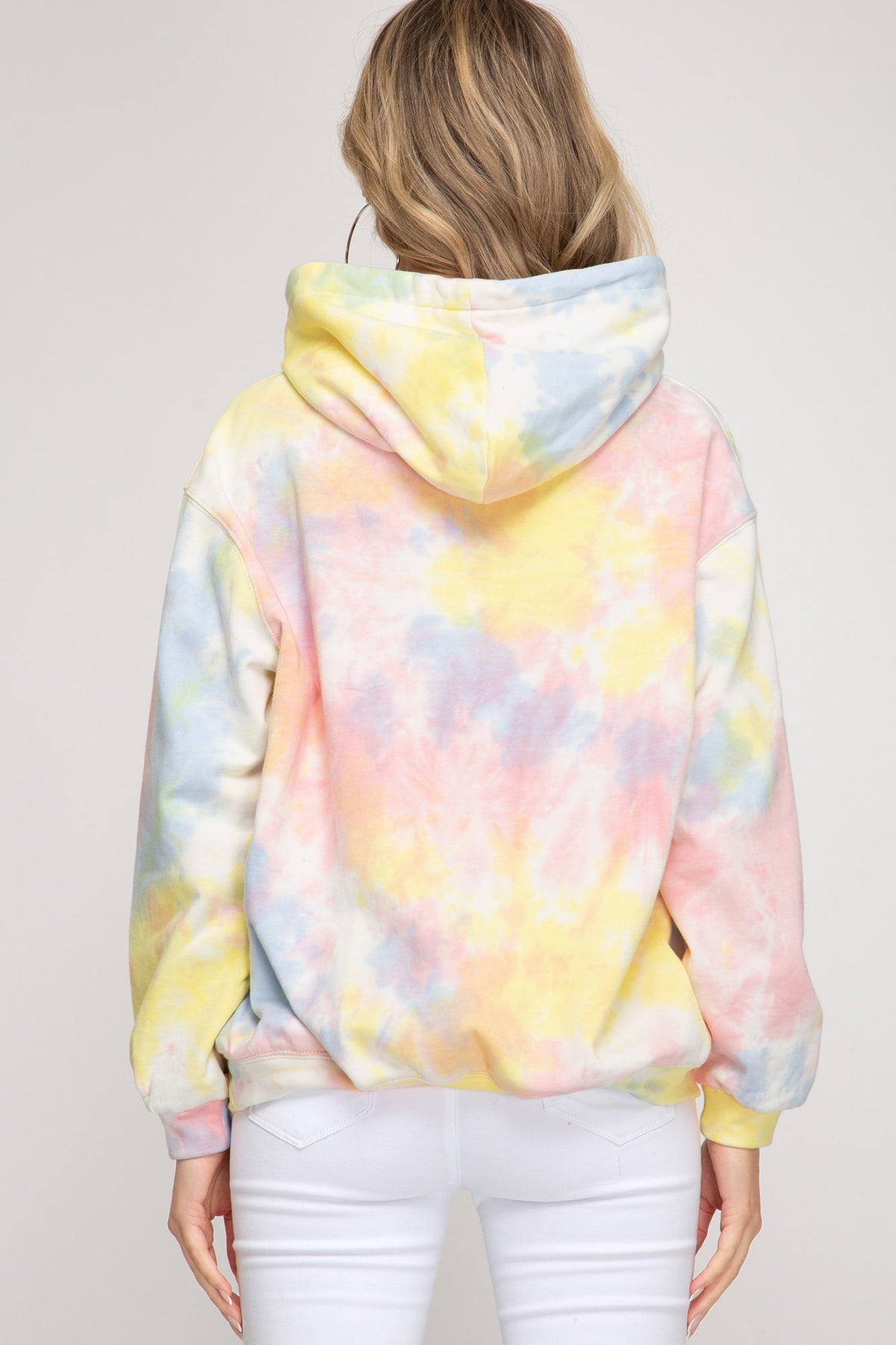 Tie Dye Knit French Terry Hoodie