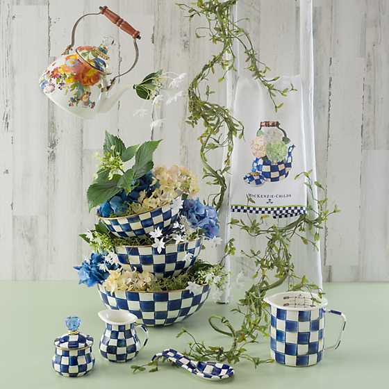 Royal Check Enamel Everyday Bowl - Large