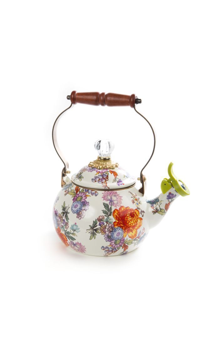 Flower Market Whistling Tea Kettle