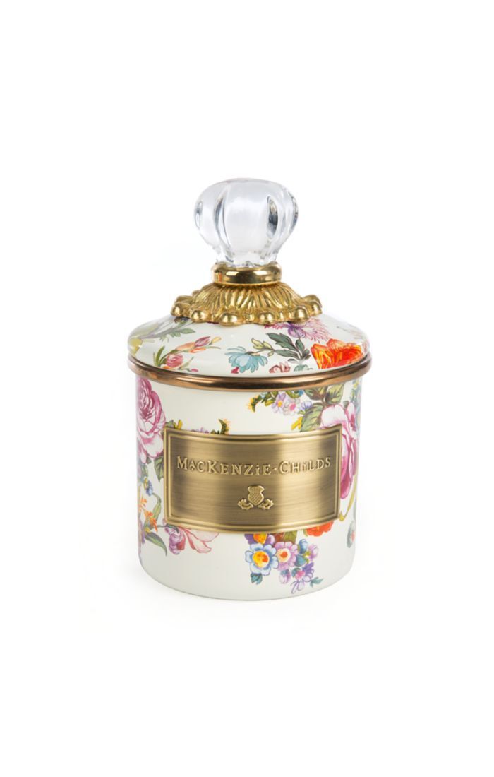Flower Market Mini Canister - White
