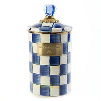 Royal Check Enamel Canister - Large